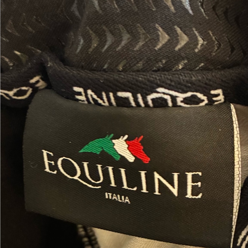 Women Equiline black riding breeches with full seat grip. Size IT 42. - Picture 7 of 8